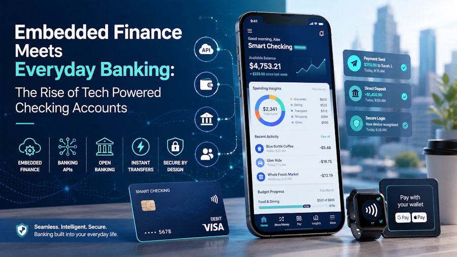 Embedded Finance Meets Everyday Banking: The Rise of Tech Powered Checking Accounts