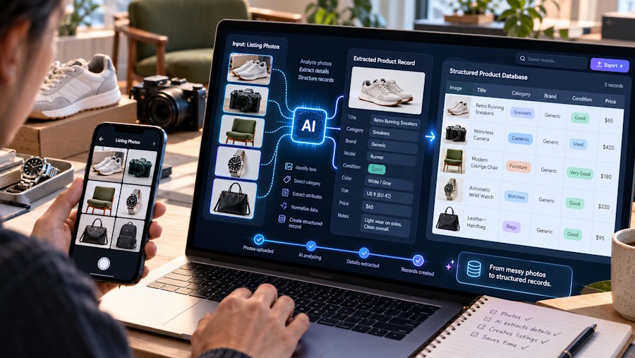 Every Secondhand Listing Is a Data Entry Problem: How AI Turns Product Photos into Structured Records