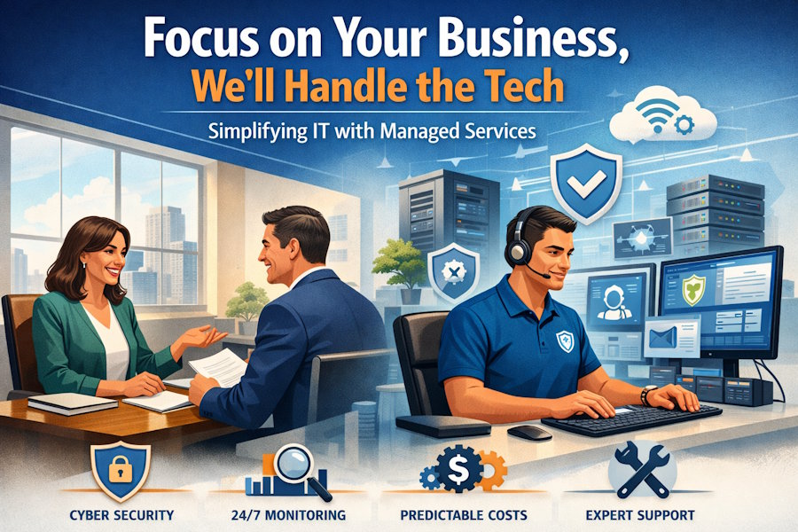 Focus on Your Business, We'll Handle the Tech: Simplifying IT with Managed Services