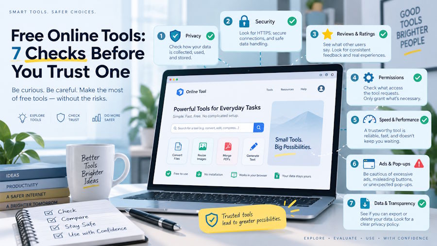 Free Online Tools: 7 Checks Before You Trust One