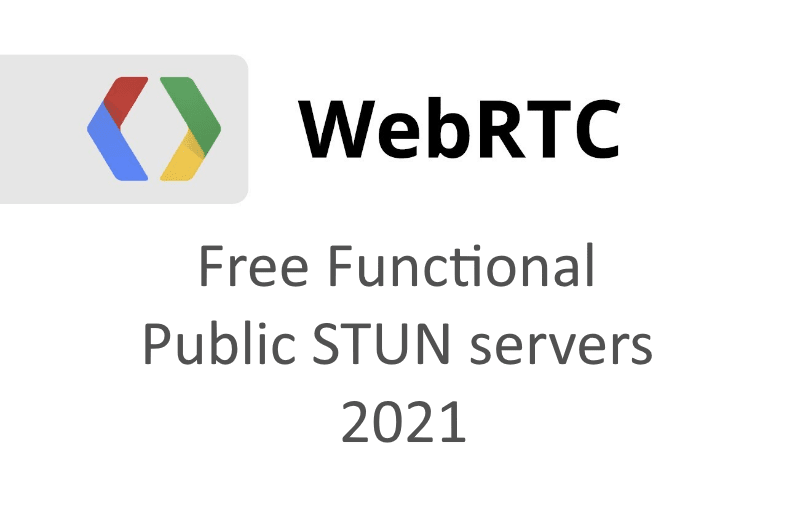 List of Free Functional Public STUN servers 2021