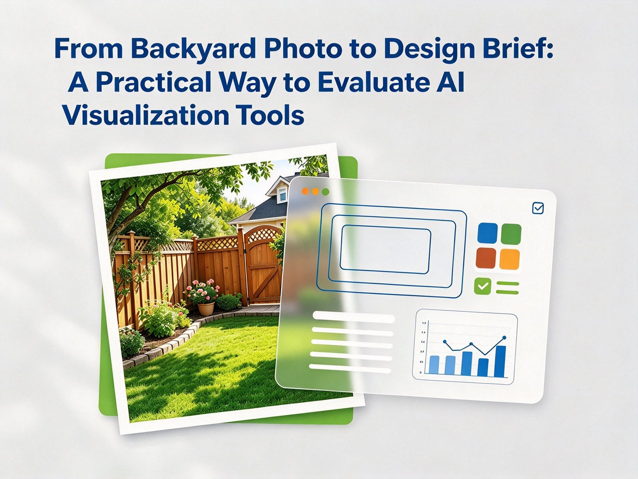 From Backyard Photo to Design Brief: Evaluating AI Visualization Tools