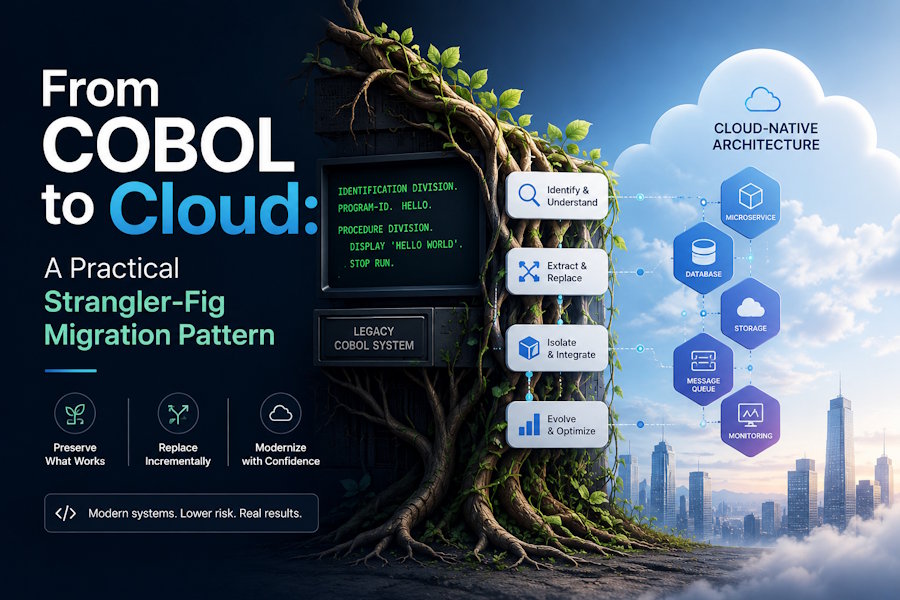 From COBOL to Cloud: A Practical Strangler-Fig Migration Pattern