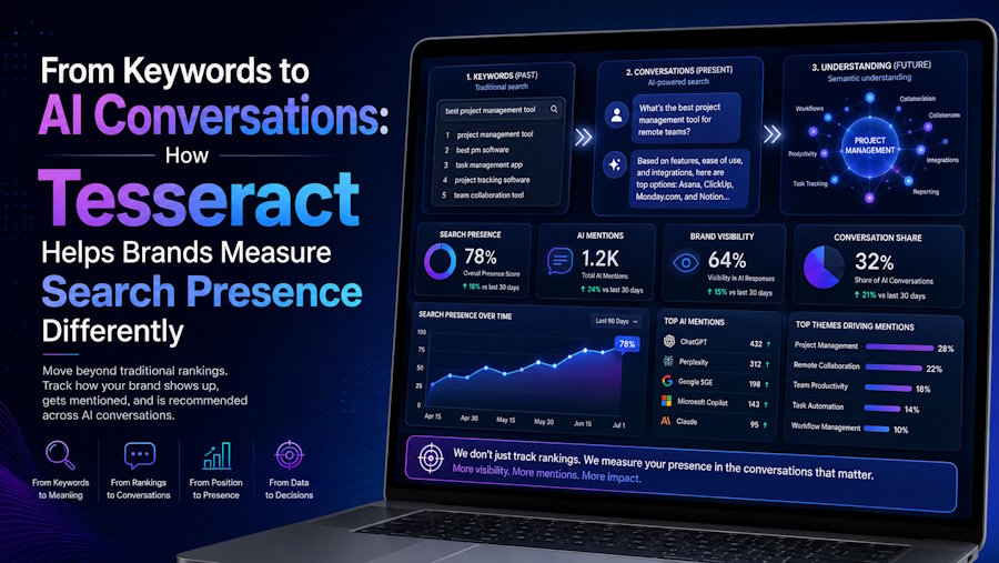 From Keywords to AI Conversations: How Tesseract Helps Brands Measure Search Presence Differently