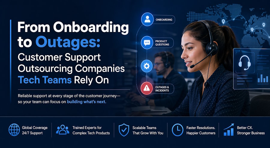 From Onboarding to Outages: Customer Support Outsourcing Companies Tech Teams Rely On