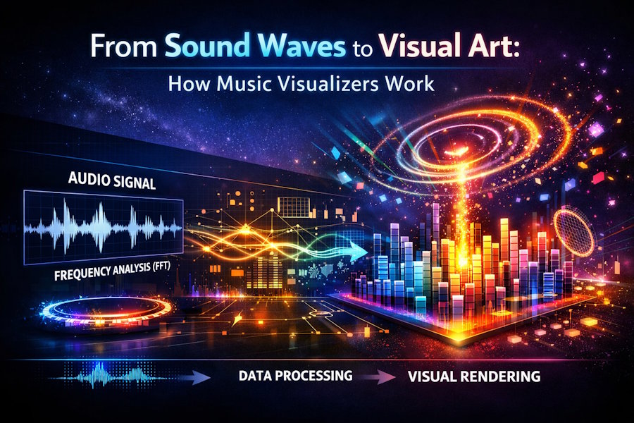 From Sound Waves to Visual Art: How Music Visualizers Work