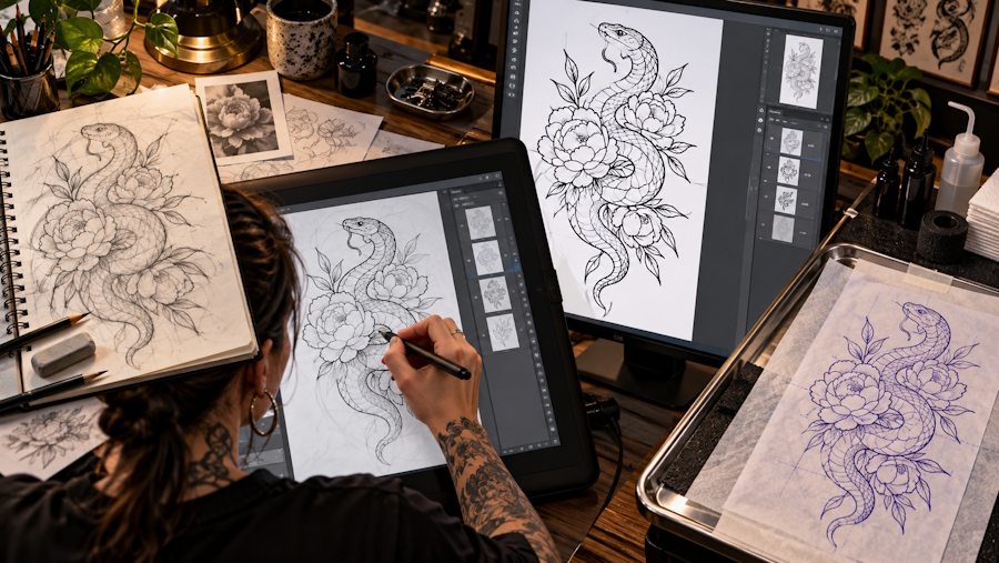 From Tattoo Idea to Transfer-Ready Artwork: A Practical Digital Design Workflow