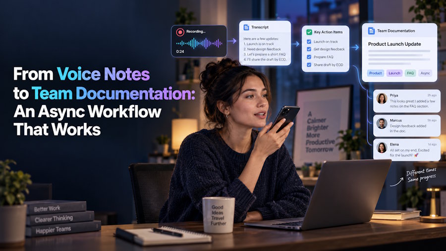 From Voice Notes to Team Documentation: An Async Workflow That Works