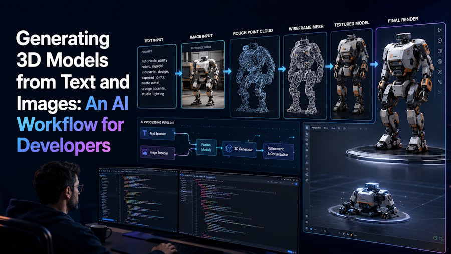 Generating 3D Models from Text and Images: An AI Workflow for Developers