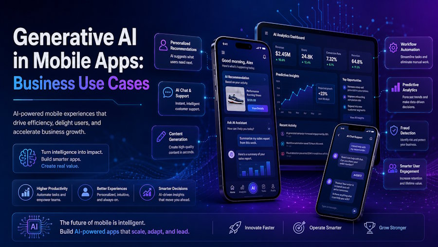 Generative AI in Mobile Apps: Business Use Cases
