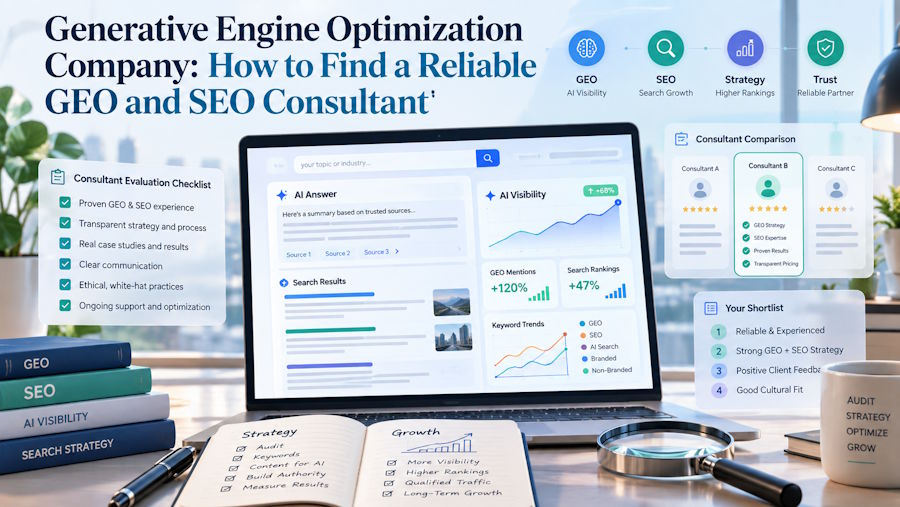 Generative Engine Optimization Company: How to Find a Reliable GEO and SEO Consultant