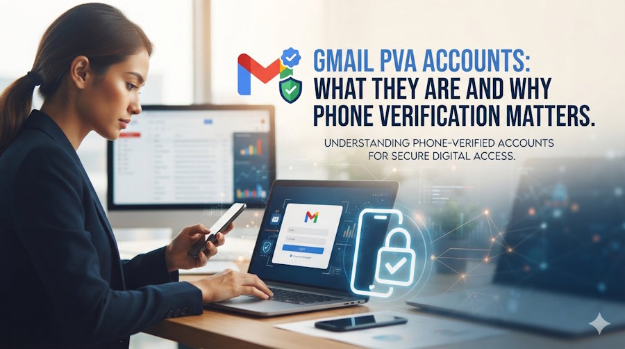 Gmail PVA Accounts: What They Are and Why Phone Verification Matters