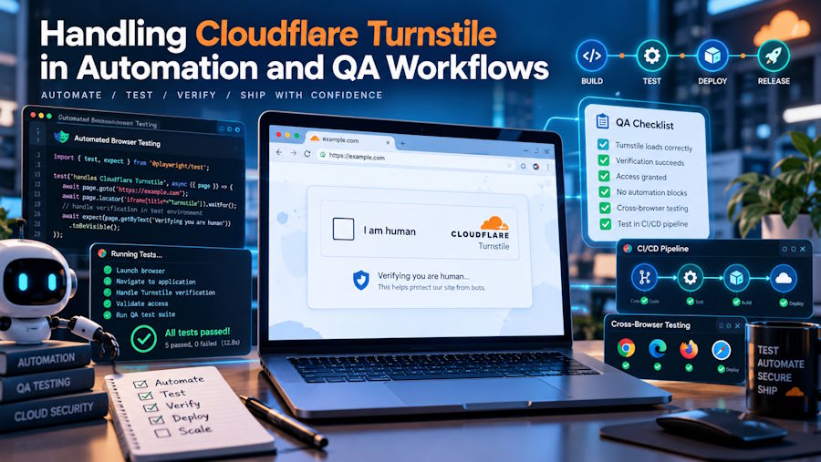 Handling Cloudflare Turnstile in Automation and QA Workflows