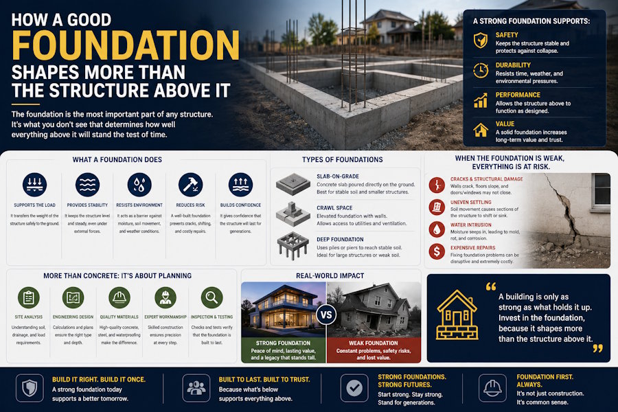 How a Good Foundation Shapes More Than the Structure Above It