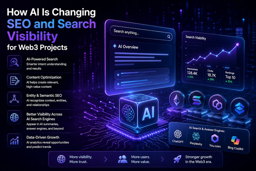 How AI Is Changing SEO and Search Visibility for Web3 Projects