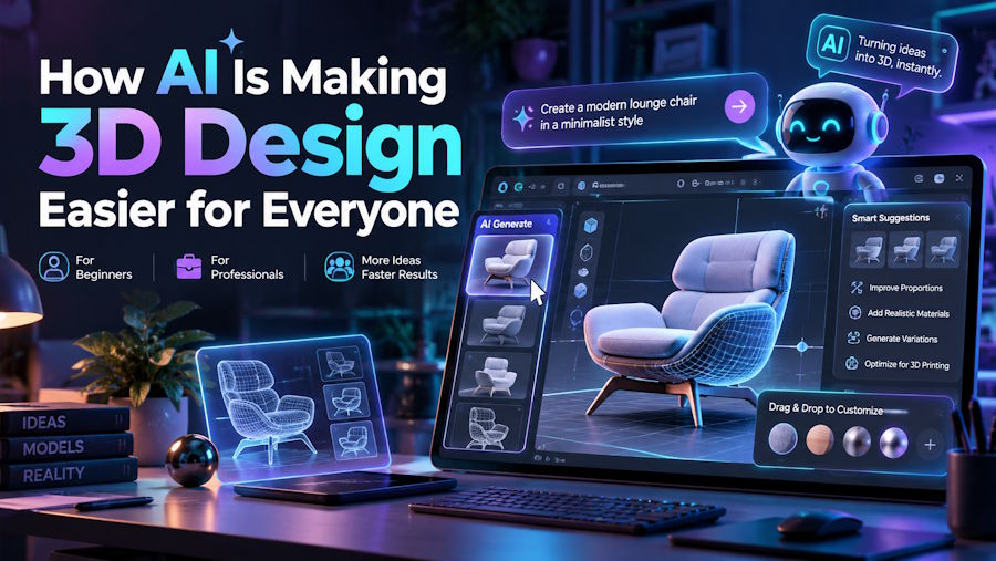 How AI Is Making 3D Design Easier for Everyone