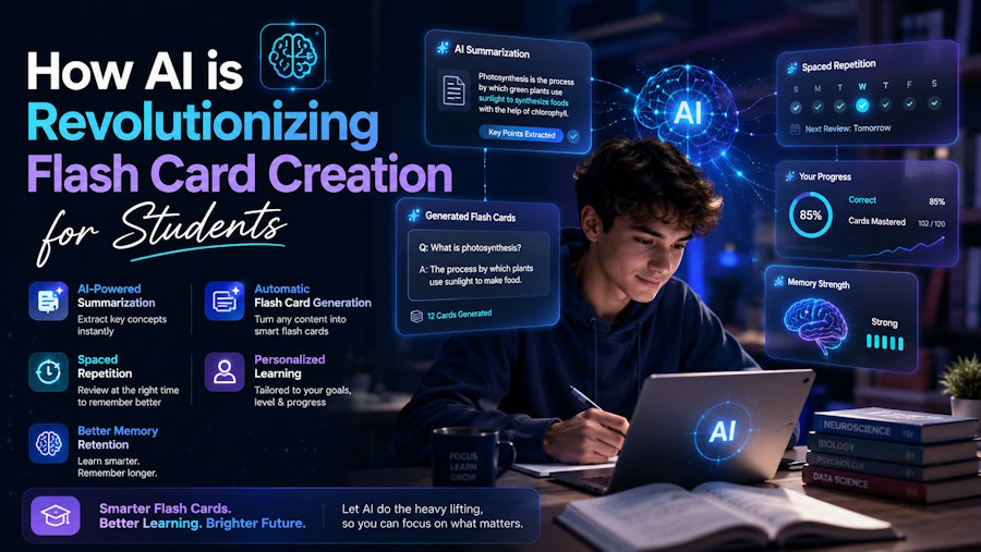 How AI is Revolutionizing Flash Card Creation for Students