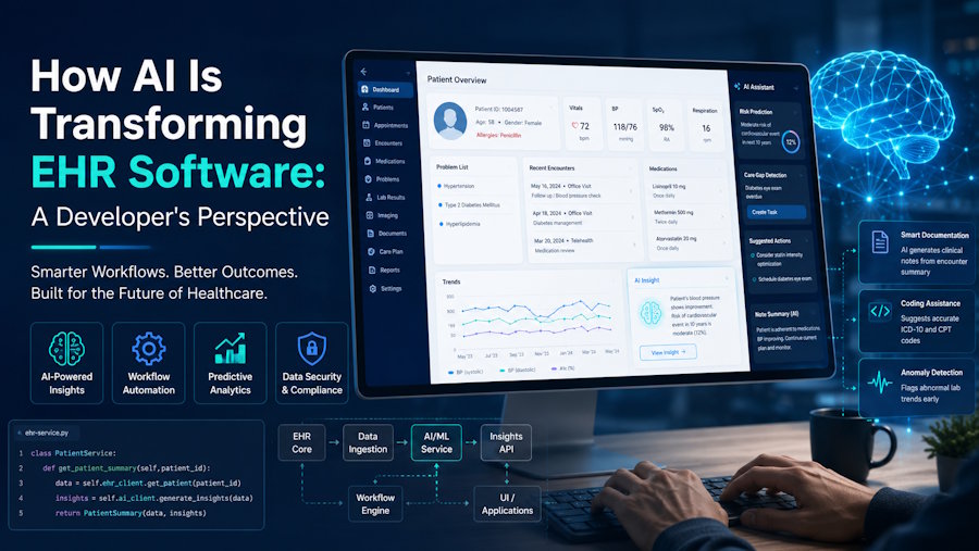 How AI Is Transforming EHR Software: A Developer's Perspective
