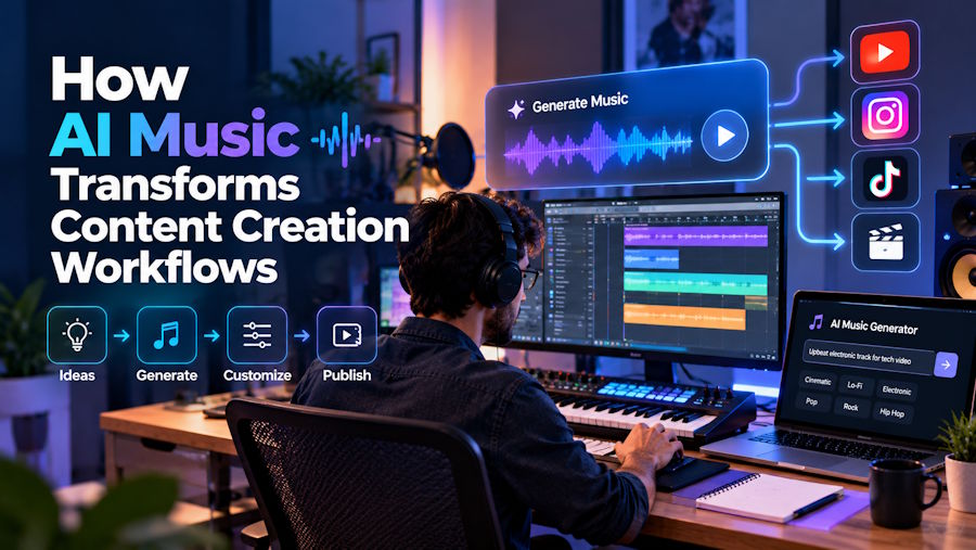 How AI Music Transforms Content Creation Workflows