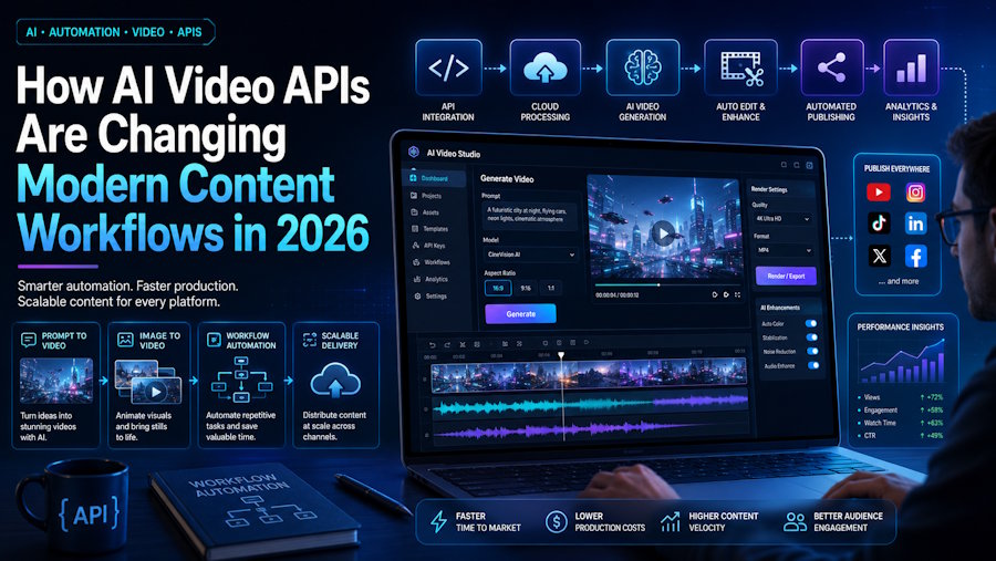 How AI Video APIs Are Changing Modern Content Workflows in 2026