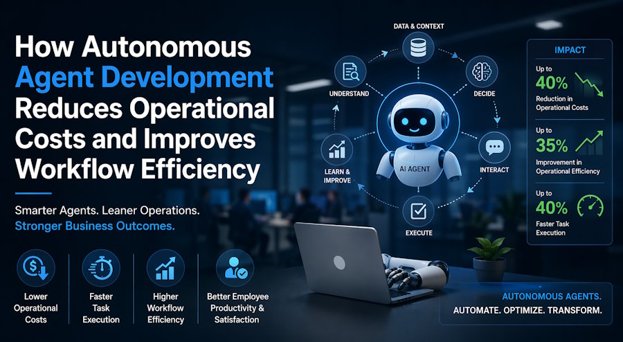 How Autonomous Agent Development Reduces Operational Costs and Improves Workflow Efficiency