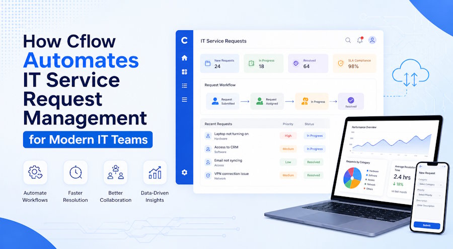 How Cflow Automates IT Service Request Management for Modern IT Teams