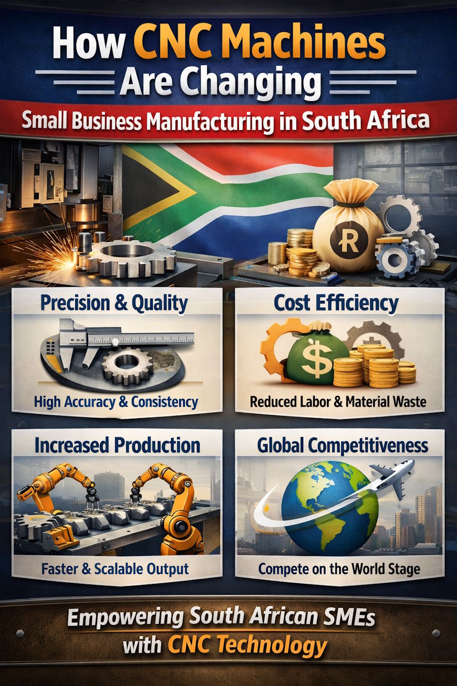 How CNC Machines Are Changing Small Business Manufacturing in South Africa