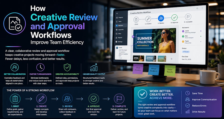 How Creative Review and Approval Workflows Improve Team Efficiency