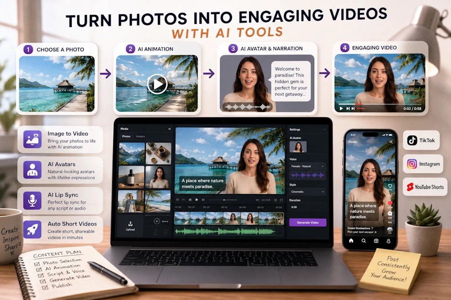 How Creators Can Turn Photos Into Engaging Videos with AI Tools