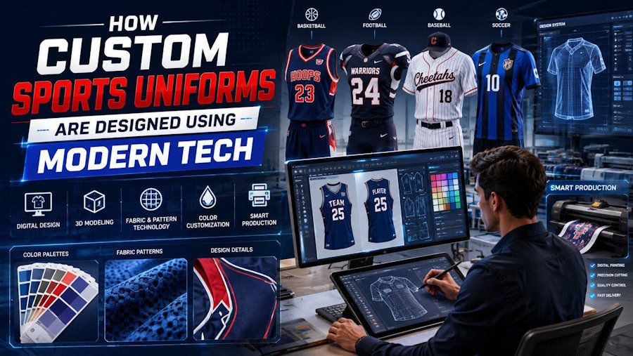 How Custom Sports Uniforms Are Designed Using Modern Tech