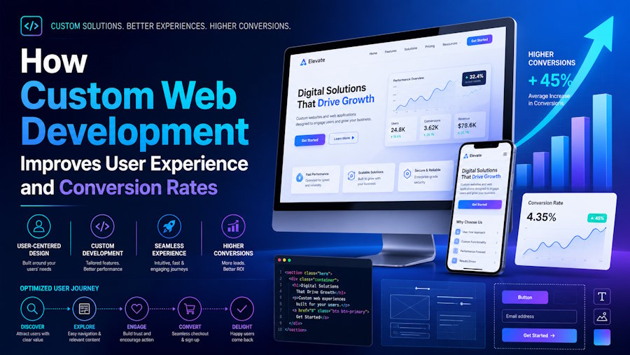 How Custom Web Development Improves User Experience and Conversion Rates