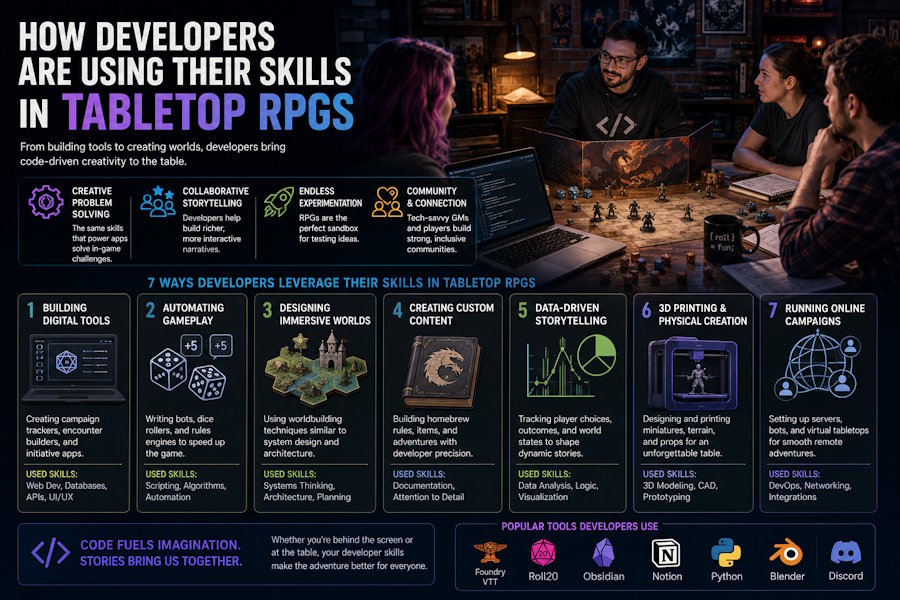 How Developers Are Using Their Skills in Tabletop RPGs