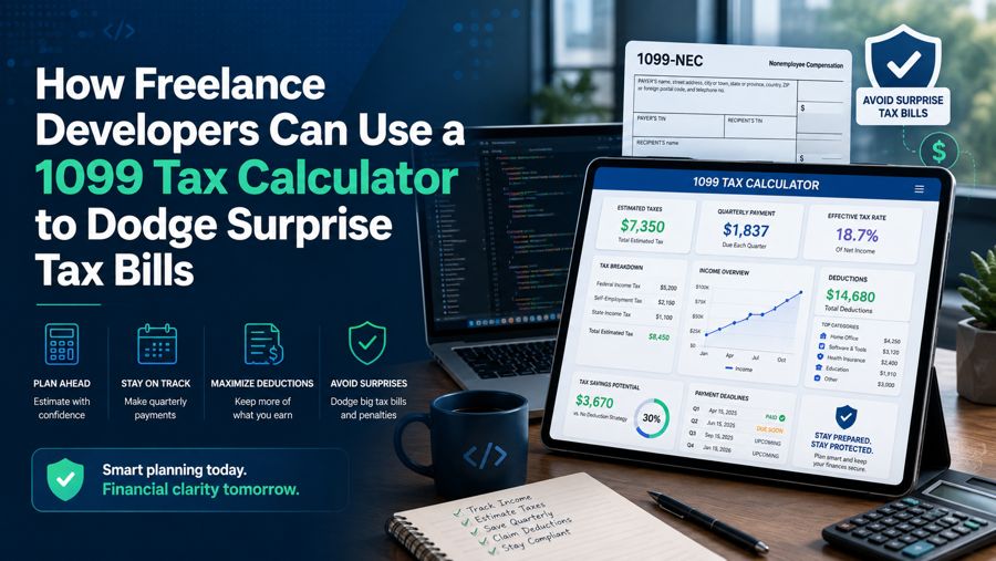 How Freelance Developers Can Use a 1099 Tax Calculator to Dodge Surprise Tax Bills