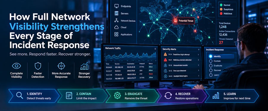 How Full Network Visibility Strengthens Every Stage of Incident Response