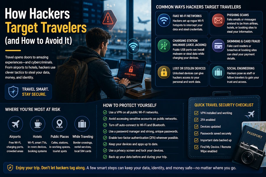 How Hackers Target Travelers (and How to Avoid It)
