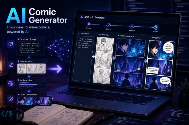 How I Actually Use AI To Turn Rough Ideas Into Readable Anime Comics