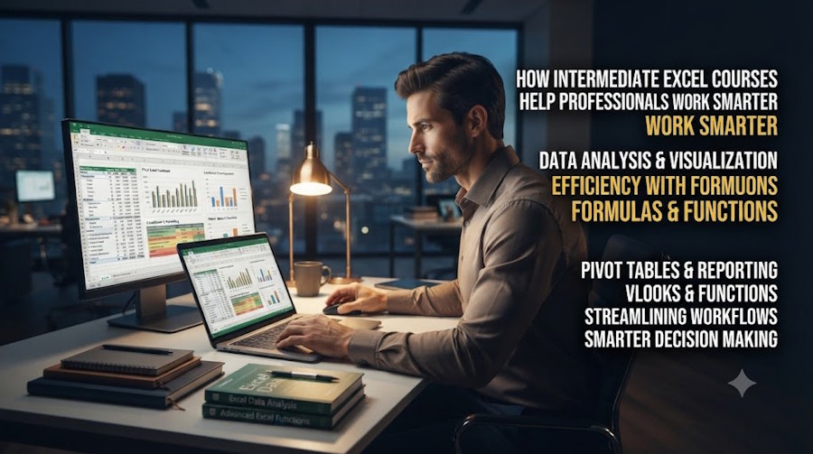 How Intermediate Excel Courses Help Professionals Work Smarter