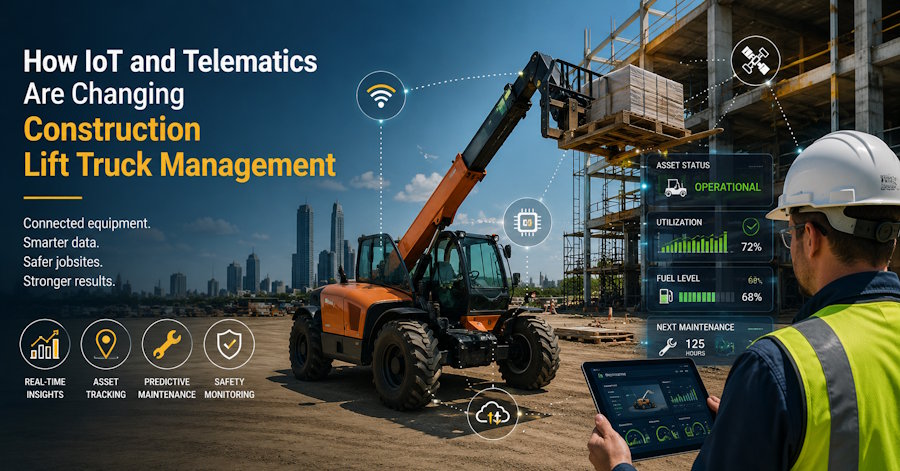How IoT and Telematics Are Changing Construction Lift Truck Management
