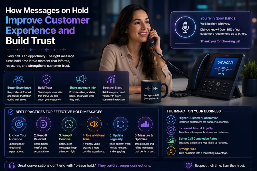 How Messages on Hold Improve Customer Experience and Build Trust