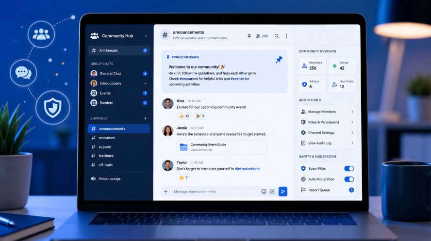 How Online Communities Use Group Chats and Channels More Effectively