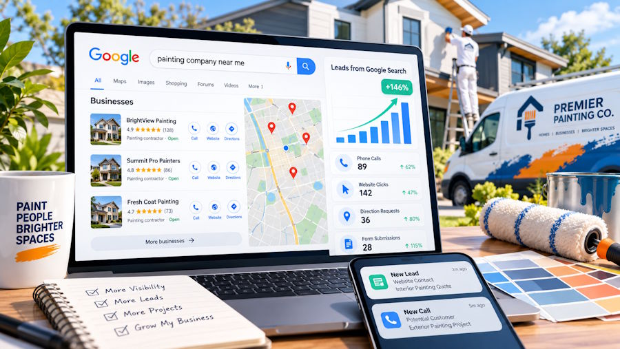 How Painting Businesses Can Generate Leads Through Google Search