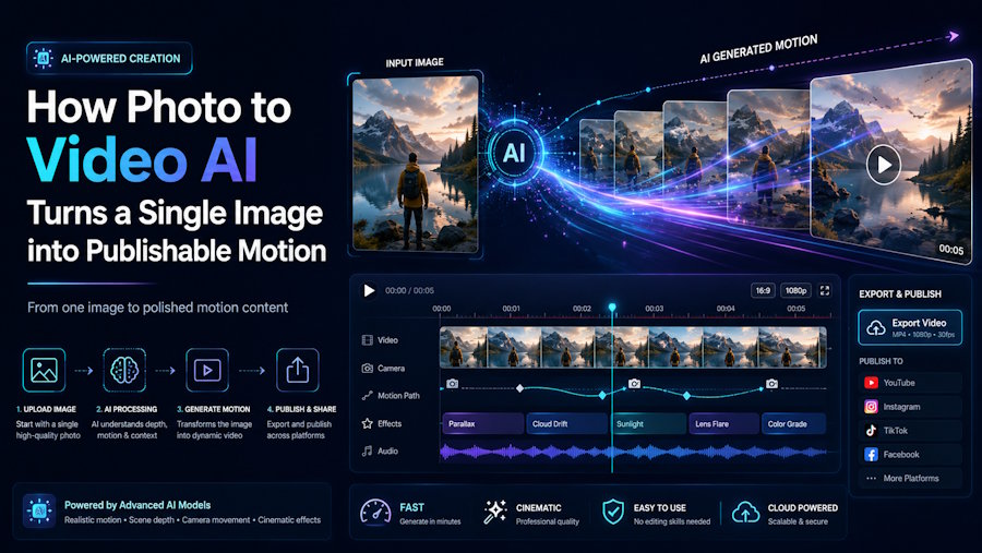 How Photo to Video AI Turns a Single Image into Publishable Motion