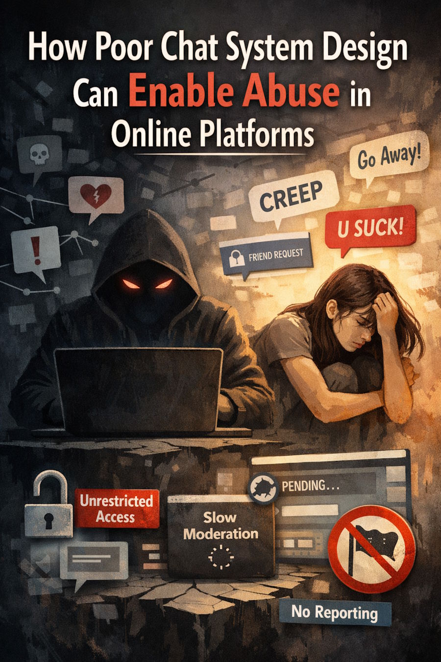 How Poor Chat System Design Can Enable Abuse in Online Platforms