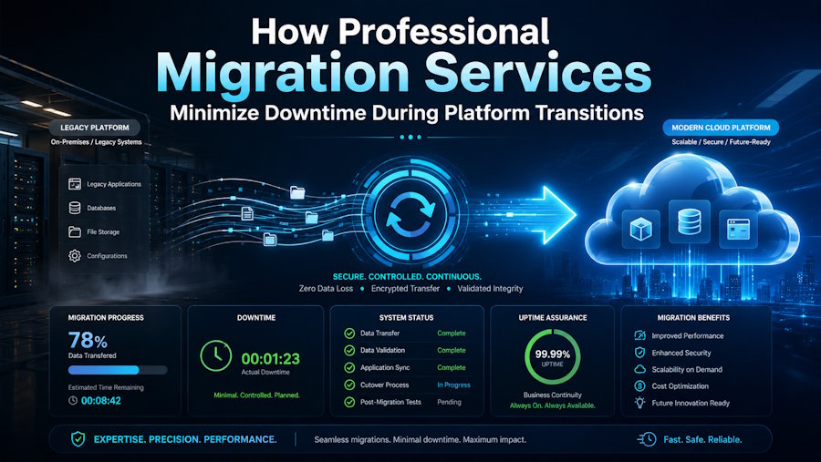 How Professional Migration Services Minimize Downtime During Platform Transitions