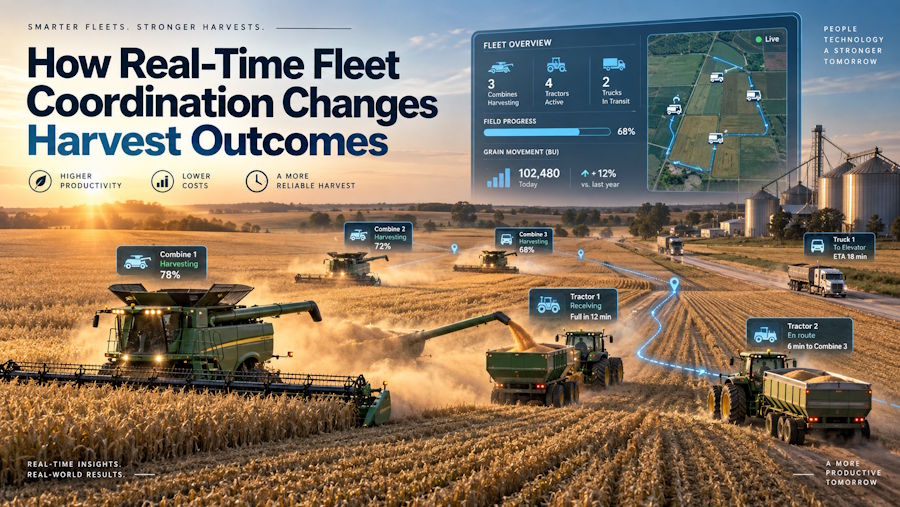 How Real-Time Fleet Coordination Changes Harvest Outcomes