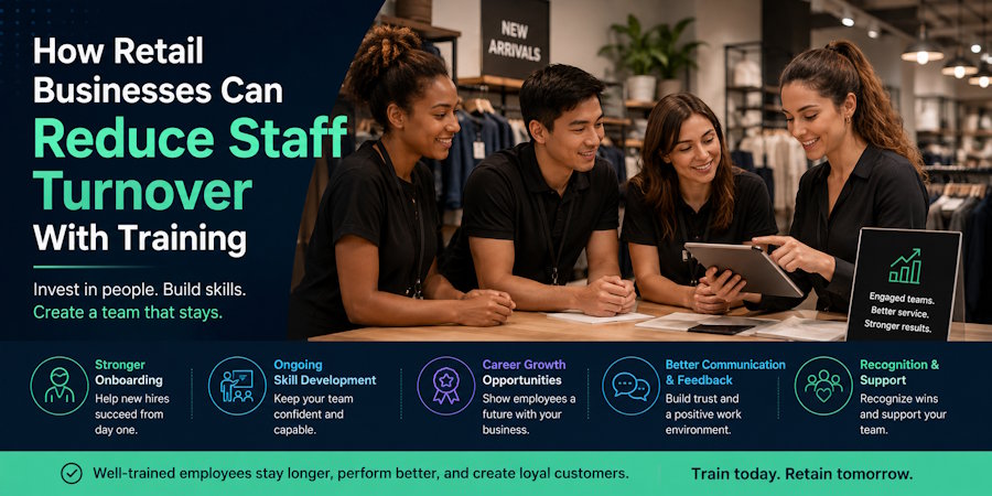 How Retail Businesses Can Reduce Staff Turnover With Training