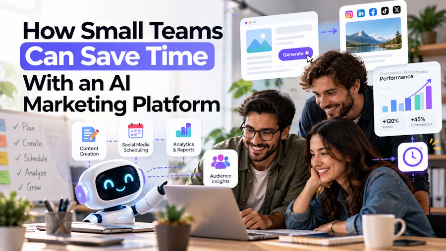 How Small Teams Can Save Time With an AI Marketing Platform