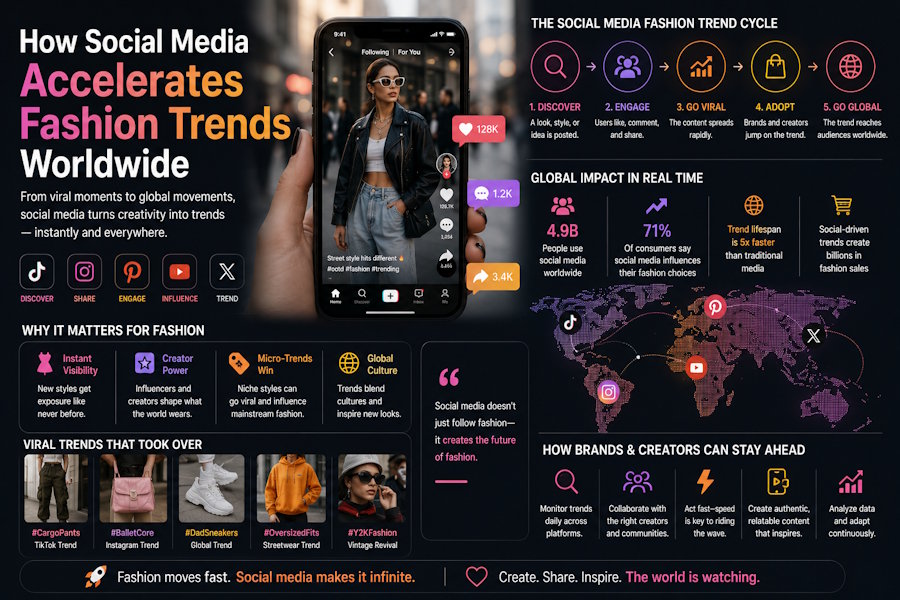 How Social Media Accelerates Fashion Trends Worldwide