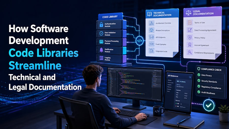 How Software Development Code Libraries Streamline Technical and Legal Documentation
