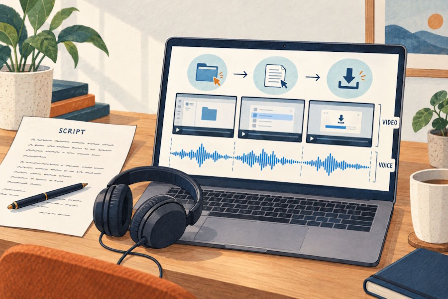 How to Add British Narration to a 60-Second SaaS Demo